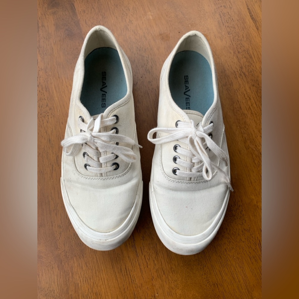 SeaVees Women's Sneakers - 7.5 - Legend Sneaker classic bleach poplin twill